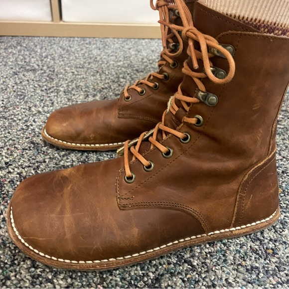 Origo Adventurer Barefoot Brown Leather Lace-Up Boots - Picture 3 of 3